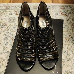 INC cage black booties/shoes size 7